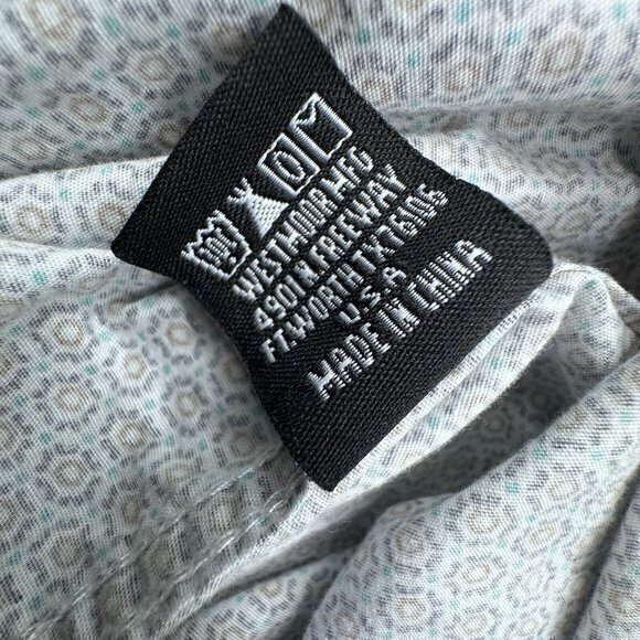 Rock and Roll Cowboy Button Down Shirt Medium Blue Floral Chest Pocket L/S‎ - Picture 5 of 9